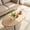 Natural, variant on ELLEGNT Oval Coffee Table with Sturdy Metal Frame - Mid Century Center Table for Home Walnut