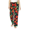 thumbnail image 2 of Picia Tomatoes Womens Soft Woven Cotton Elastic Waistband Sleep Pajama Pant Lounge Sleep Pant With Pockets And Drawstring-XX-Large, 2 of 9