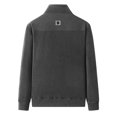 thumbnail image 4 of pstuiky Camisas de manga larga abrigadas para hombre, Blusa informal de manga larga con cuello alto y cremallera de polar de color liso para hombre tops de invierno para hombre xxxxl, 4 of 8