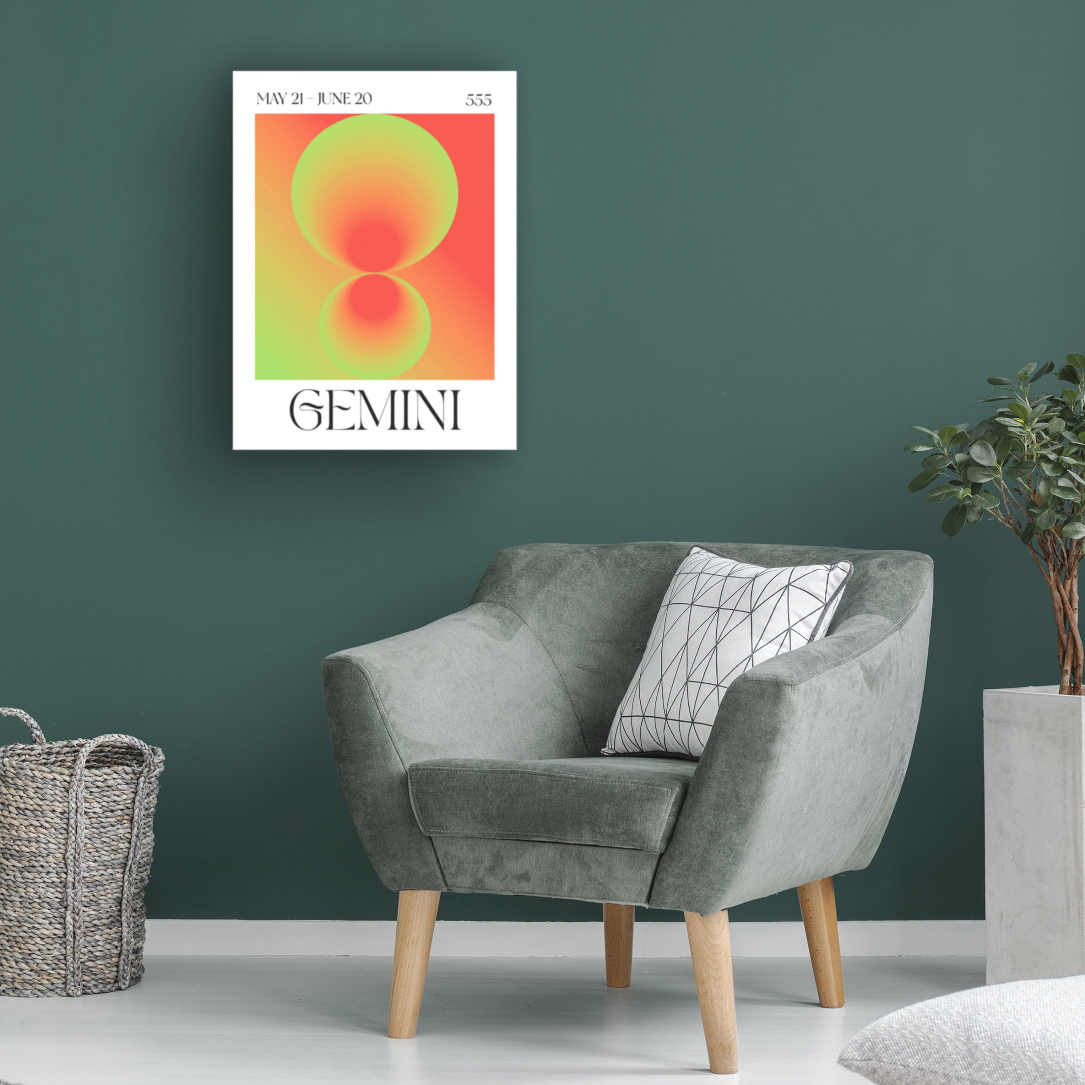 Trademark Fine Art Valeria Castillo Gemini Canvas Wall Art