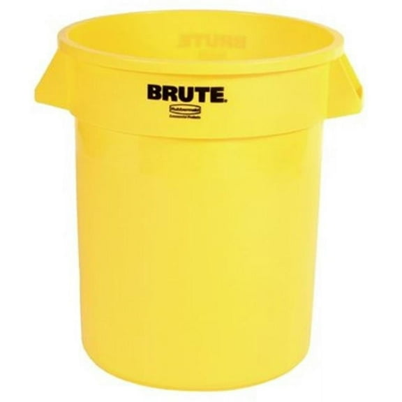 Rubbermaid Commercial 20Gal W-O Lid Brute Container Trash Can Y