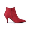 thumbnail image 3 of BLISSFUL STEP Women's Pointy Toe Zipper Stiletto Heeled Ankle Booties, 3 of 8