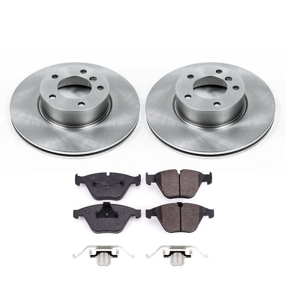 Ultimate Brakes Front Ceramic Brake Pad and Rotor Kit with Hardware WM80242