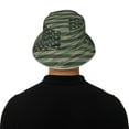 thumbnail image 5 of Fuzoiu Jungle Green Camo USA Flag Print Reflective Bucket Hat,Outdoor Hat for Men and Women,Bucket Hat for Travel Fishing Hunting Summer Camp, 5 of 6
