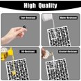 thumbnail image 4 of LAICAIW 2080pcs Letters Stickers, 10 Sheets Vinyl Alphabet Stickers 1/2 Inch Uppercase & Lowercase Stick Board Small Decals Scrapbook Classroom (Black), 4 of 6