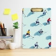 thumbnail image 2 of FORMRS Acrylic Clipboard with Low Profile Clip Standard A4 Letter Size, 12.5" x 9", Ice Hockey, 2 of 8