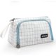 thumbnail image 1 of Big Capacity Pencil Case Organizer, Canvas Pen Pencil Pouch with Handle, Stationery Storage Cosmetic Bag for Middle High School College Students Girls, 1 of 4