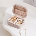 thumbnail image 4 of HongHeng Small Travel Jewelry Case, To Go Portable Jewelry Box, Travel Jewelry Organizer,Portable Jewellery Storage Holder for Rings Earrings Necklace, Gifts for Girls Women, 4 of 6