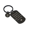 thumbnail image 1 of Llavero Drive Safe de Uxcell, 1 juego de llavero de letra W 'Te necesito aquí conmigo, te amo' llavero personalizado con caja de regalo para él, regalos de Navidad y Día de San Valentín, negro blanco, 1 of 6