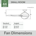 thumbnail image 2 of Casablanca Fans - 3 Blade 44 Inch Ceiling Fan with Handheld Control-Noble Bronze, 2 of 14