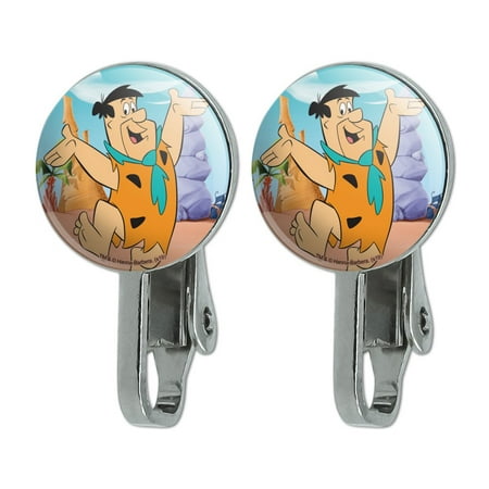 The Flintstones Fred Character Novelty Clip-On Stud Earrings