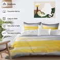 thumbnail image 3 of Street Art Graffiti Duvet Cover Set Full Size, Gray Yellow Abstract 4 Piece Soft Microfiber Bedding Set with 1 Duvet Cover, 1 Flat Sheet, 2 Pillowcases, 3 of 9