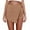 Beige, variant on Riforla Womens Skorts Shorts Skirt High Waisted Casual Irregular Flanging Wrap Culottes Womens Skirts Black L