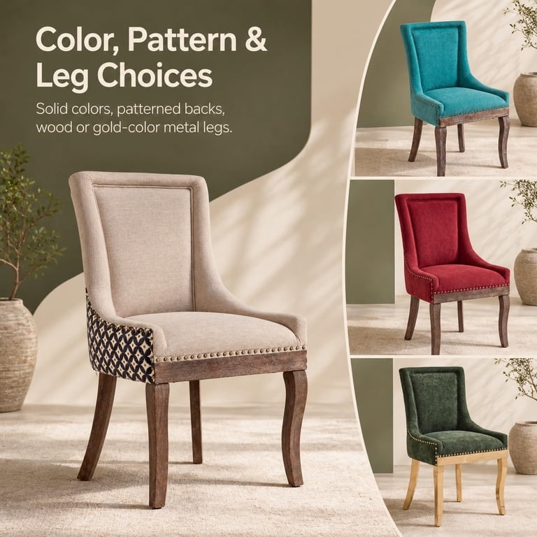ODUSE-DAILY Leopard Dining Chairs, Set of 2 photo 7