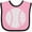 Pink and Black, variant on Inktastic Distressed Baseball in White Boys or Girls Baby Bib