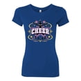 thumbnail image 2 of Wild Bobby Cheerleading All Stars Girl Sports Women Slim Fit Junior Tee, Royal, Medium, 2 of 5