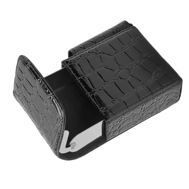 Box, PU Leather Multifunctional Card Case With Lighter Holder, Portable Multifunctional 20 Capacity Case