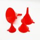 thumbnail image 4 of Juego de 4 Embudos pequeños de plástico CHAO para aceite doméstico rojo, 4 of 4