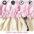thumbnail image 3 of Gorro de Satén Suave, Gorro de Dormir de Sedoso de Doble Capa, Gorros de Dormir de Satén Ajustable Todos los Peinados, Adecuado para Lavarse la Cara, Transpirable, Rosa, 3 of 4