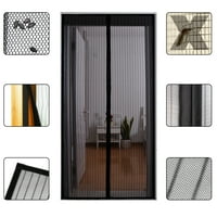 Magnetic Screen Door - Heavy Duty Mesh & Super Strong Velcro & Magnet Fits Doors Up to 34" x 82"