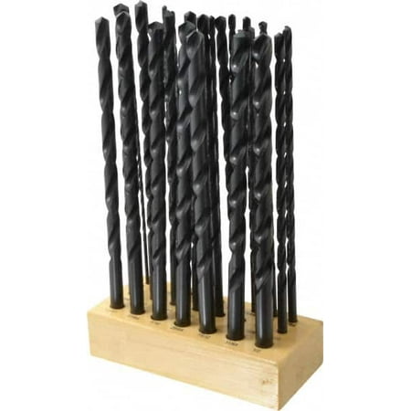 

Value Collection 1/8 to 1/2 118° Point Oxide Finish High Speed Steel Aircraft Extension Length Drill Bit Set