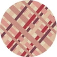 thumbnail image 1 of Ahgly Company Indoor Round Patterned Valentine Red Area Rugs, 5' Round, 1 of 6