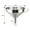 13cm, variant on Ludlz Food Grade Stainless Steel Kitchen Funnel with Strainer Filter for Transferring of Liquid Dry Ingredients and Metal Cooking Funnel Home Kitchen Gadget