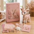 thumbnail image 4 of DIY Felt Deer Sewing Kit, Enchanted Forest Blush Felt Patchwork Craft Set, Handmade Stuffed Fawn Making Supplies with Instruction Book for Home Decor & Gift, 4 of 7