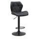 thumbnail image 1 of Banco Alto Ajustable Negro para Barra, con Respaldo y Base Metálica EKE Life, 1 of 4