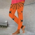 thumbnail image 4 of QATAINLAV Women Halloween Costumes, Legging for Women Butt Lift High Waist Sport Pants Funny Graphic Prints Athletic Tights Prime Today Orange XL, 4 of 7