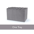 thumbnail image 4 of Covermates Keepsakes China Cups and Coffee Mugs Storage Box - Stackable, Reinforced Handles, China Storage, Grey Heather, 4 of 7