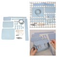 thumbnail image 2 of pitrice DIY Sewing Stitching Womens Leather Bag Handmade Accessories Complete Purse Making Totes Complete Set Tools DIY Making Complete Kit Handbag Blue, 2 of 9