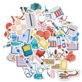 thumbnail image 6 of 35pcs Cartoon Nurse Stickers  Equipment Stickers Doctor Decals for Suitcases Laptops Notebooks, 6 of 9