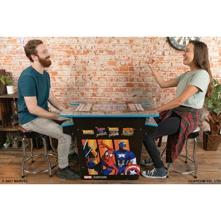 Arcade1UP Marvel vs. Capcom Head-to-Head (H2H) Gaming Table with Lit Deck