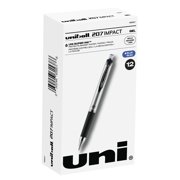 uni-ball 207 Impact Roller Ball Stick Gel Pen, Blue Ink, Bold