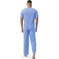 thumbnail image 2 of Fruit of the Loom mens Broadcloth Short Sleeve Top and Long Pants Pajama Set, 2 of 7