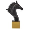 thumbnail image 2 of SIMON'S SHOP Horse Sculptures for Table Shelf Decor, Dark Brown Animal Head Bust Figurines, 8'' Tall, 2 of 6