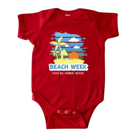 

Inktastic Beach Week Playa del Carmen Mexico with Palm Trees Gift Baby Boy Bodysuit