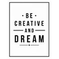 thumbnail image 2 of Grey, Jace 19x24 White Modern Wood Framed Museum Art Print Titled - Be creative, 2 of 4