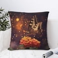 thumbnail image 4 of Pofeuu Butterfly Sitting on a Flower Print Double-sided plush pillowcase Square Throw Pillow Covers Pillows Cover for Living Room Bedroom Sofa Couch Cushion Cover（No pillow core）-12"x12", 4 of 7