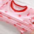 thumbnail image 6 of CPNG Girls Home Clothes Outfits Summer Thin Pajamas Cute Print Short Sleeve T-Shirt and Shorts Set Kids 2Pcs Set(Red,5-6 Years), 6 of 8