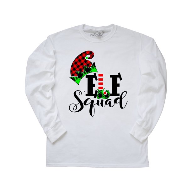 Download Inktastic Cute Elf Squad Long Sleeve T Shirt Walmart Com Walmart Com