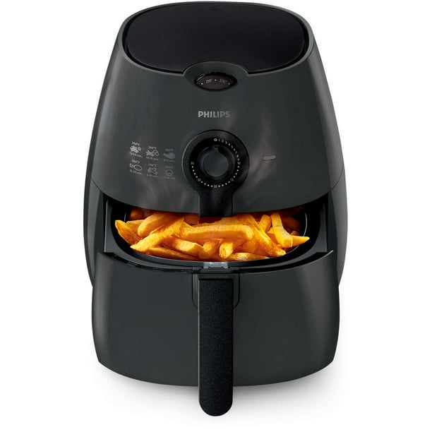 vision Kor lort Philips Viva Collection Analog Air Fryer - Adjustable Temperature Control,  Low-Fat Cooking - Cashmere Gray - Walmart.com