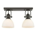 thumbnail image 5 of Yep by Golden Lighting Hines 1-light Vanity in Rubbed Bronze and Opal Glass, 5 of 10