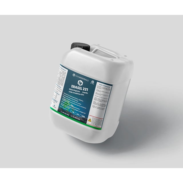 Silicio Orgánico Líquido Erasil 221 para Cultivos, 20 L. Salud a la tierra para promover el crecimiento vegetal