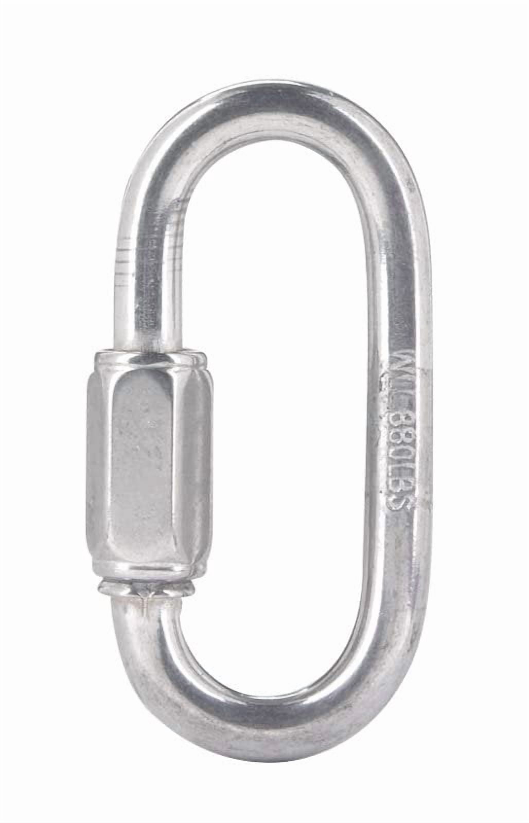 APEX Campbell Chain Polished Stainless Steel Quick Link 880 Lb. 2-1/4" L - Case Of: 10 — Residential Use, Standard Application
