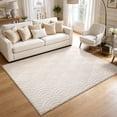 thumbnail image 3 of Findosom 5'x7' Soft Cozy Fluffy Wave Rugs Non Slip Washable Modern Geometric Area Rug High Low Pile Stain Resistant Contemporary Carpet for Living Room Bedroom Dining Room, 3 of 8
