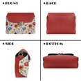 thumbnail image 2 of SCRAWLGOD Sunflower Hydrangea Floral Beige Red Womens Crossbody Bags PU Leather Lightweight Casual Crossbody Handbags Waterproof Fashion Sling Bag with Detachable Chain, 2 of 7