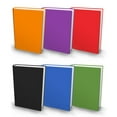 thumbnail image 1 of Book Sox Stretchable Jumbo Fabric Book Covers, Solid Print, 6 Pack, 1 of 5