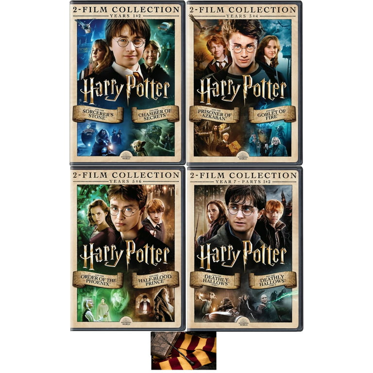 Harry Potter Complete 8 Movie Years 1-7 DVD Set Includes Glossy Print Harry Potter Art Card - Walmart.com